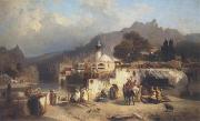 Paul von Franken Paul von Franken. View of Tiflis Spain oil painting artist